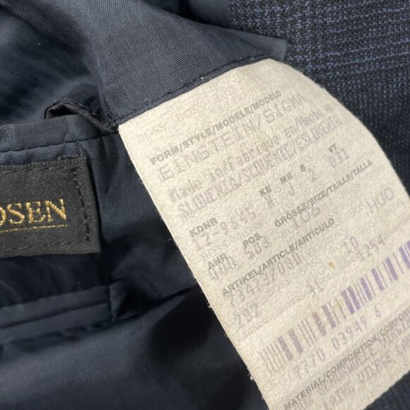 Hugo Boss Wool Einstein Sigma Men's 44L Blue Blazer Sports Coat Jacket 44 Long - Picture 4 of 12